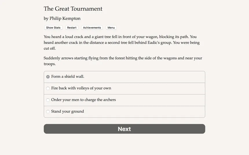 Скриншот 3 к игре The Great Tournament