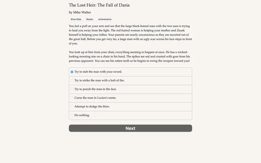Скриншот 2 к игре The Lost Heir: The Fall of Daria