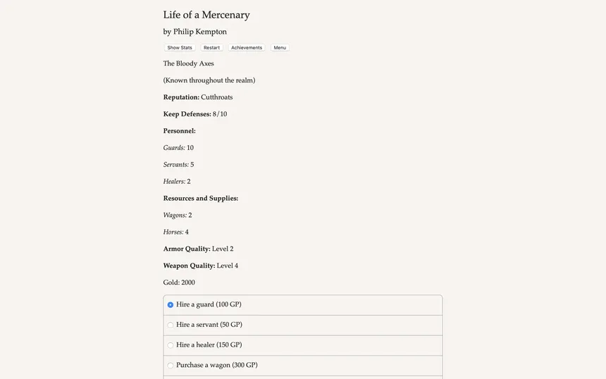 Скриншот 3 к игре Life of a Mercenary
