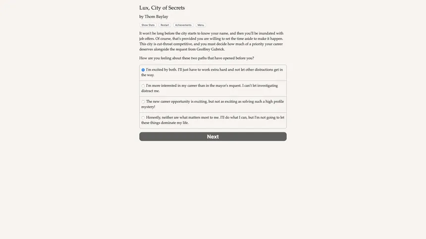 Скриншот 5 к игре Lux, City of Secrets
