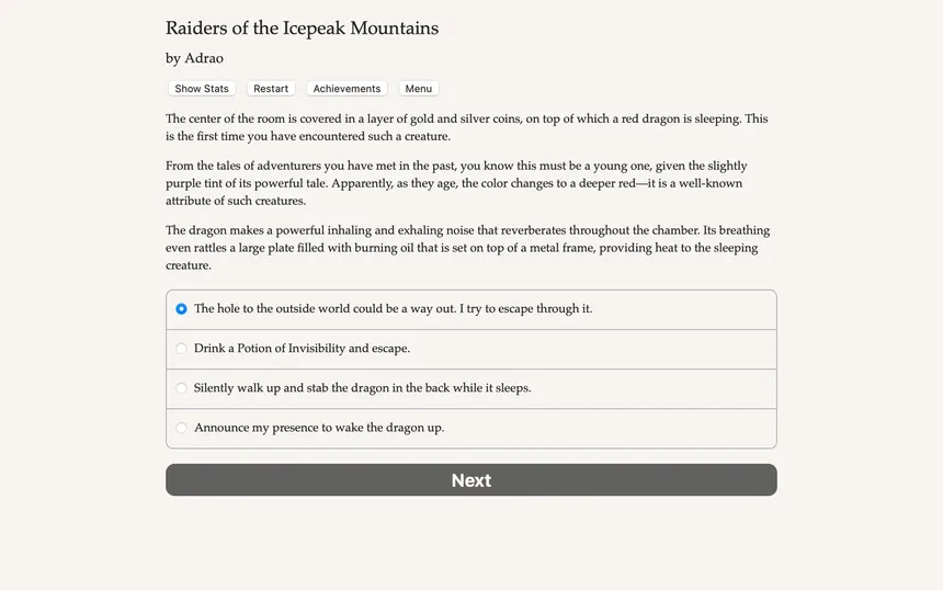 Скриншот 2 к игре Raiders of the Icepeak Mountains