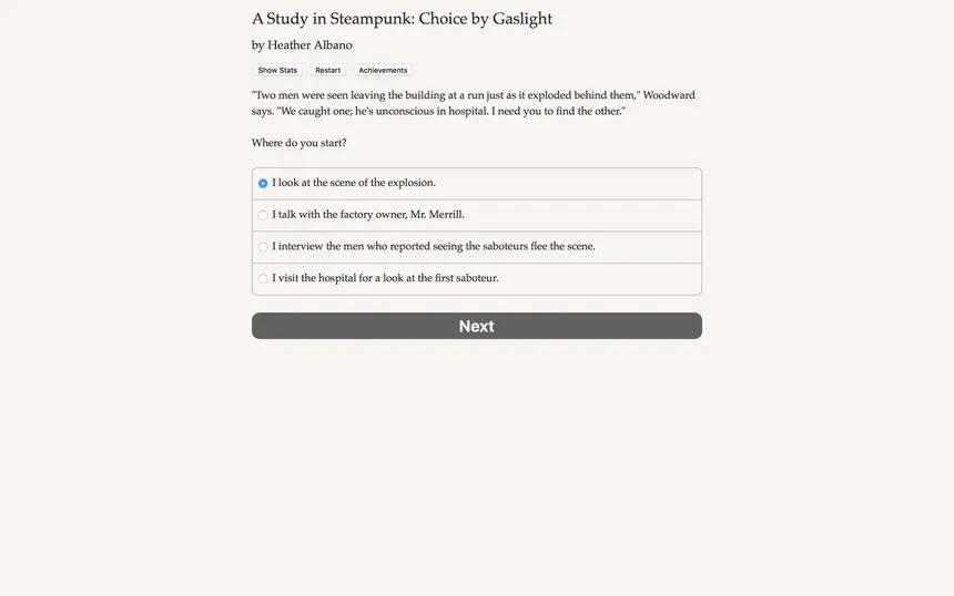 Скриншот 3 к игре A Study in Steampunk: Choice by Gaslight