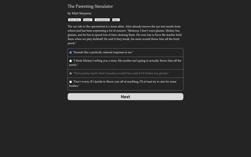Скриншот 1 к игре The Parenting Simulator