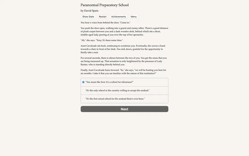 Скриншот 4 к игре Paranormal Preparatory School