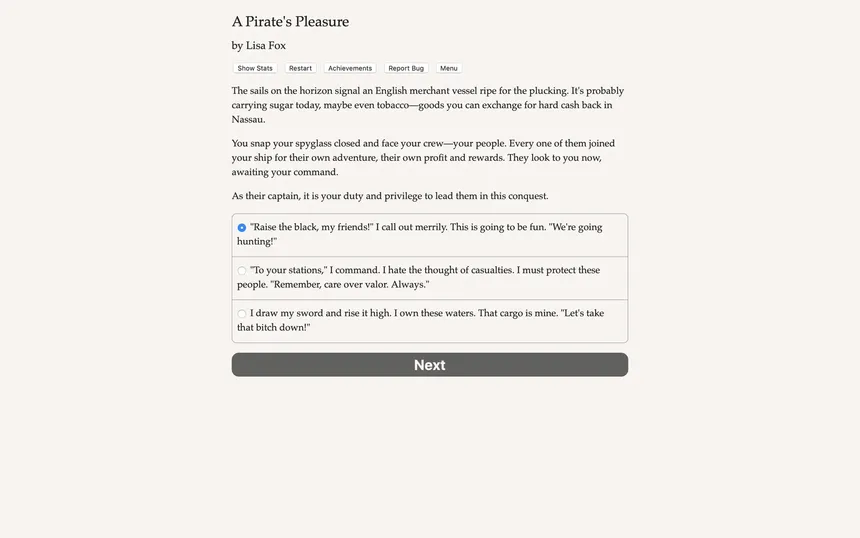 Скриншот 1 к игре A Pirate's Pleasure