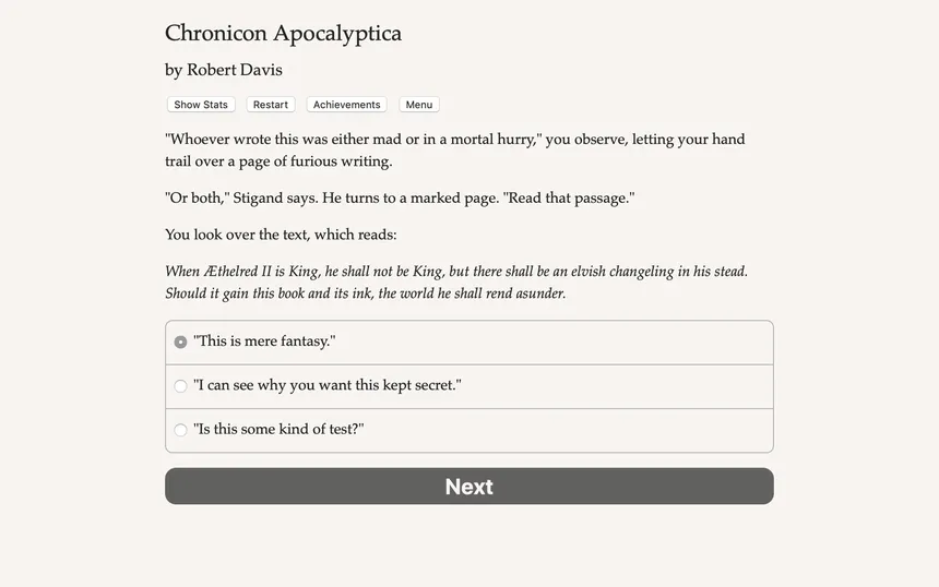 Скриншот 1 к игре Chronicon Apocalyptica