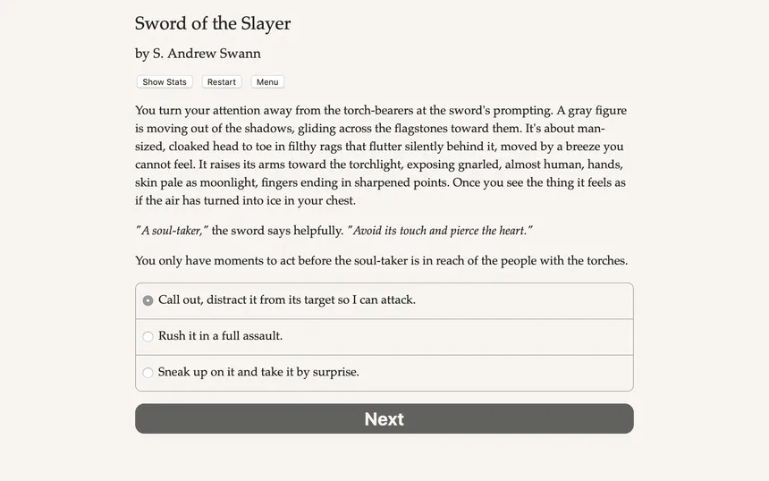 Скриншот 1 к игре Sword of the Slayer