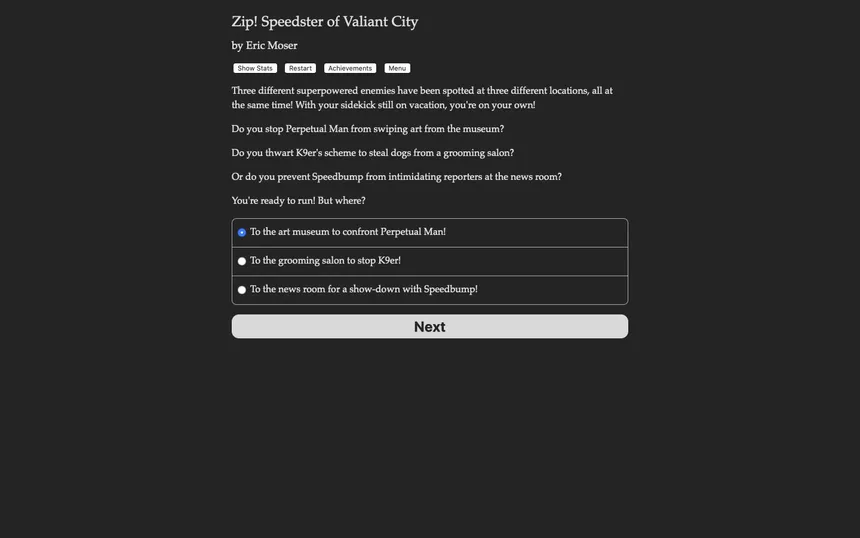 Скриншот 1 к игре Zip! Speedster of Valiant City