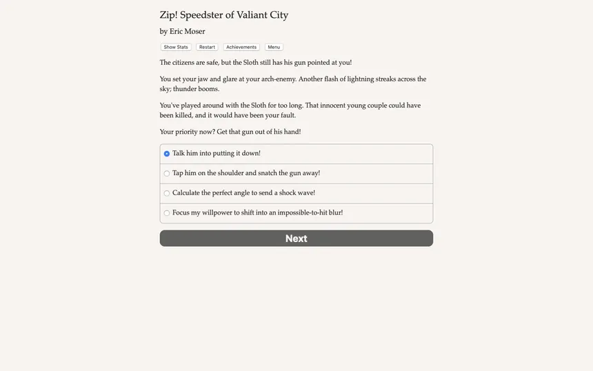 Скриншот 2 к игре Zip! Speedster of Valiant City