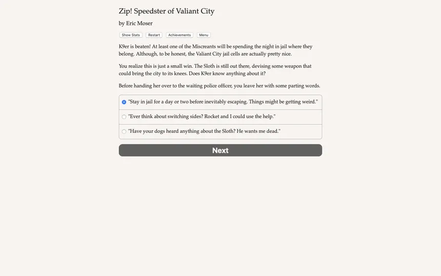 Скриншот 3 к игре Zip! Speedster of Valiant City