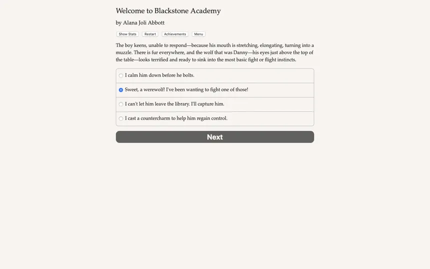 Скриншот 1 к игре Blackstone Academy for the Magical Arts