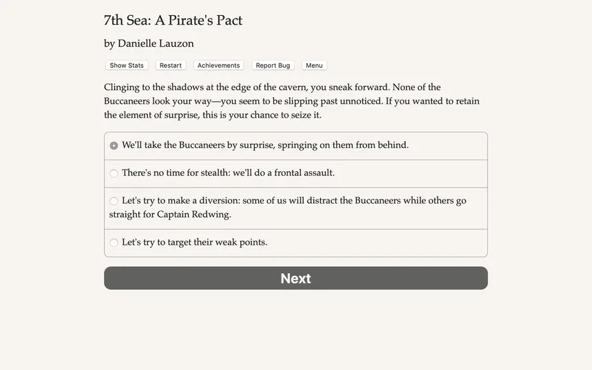 Скриншот 1 к игре 7th Sea: A Pirate's Pact