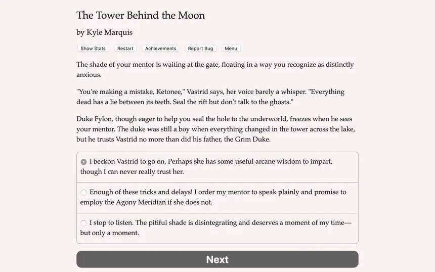 Скриншот 1 к игре Tower Behind the Moon