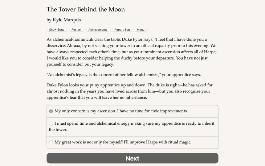 Скриншот 2 к игре Tower Behind the Moon