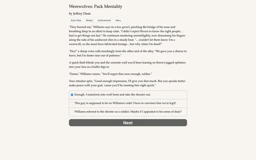 Скриншот 1 к игре Werewolves 2: Pack Mentality