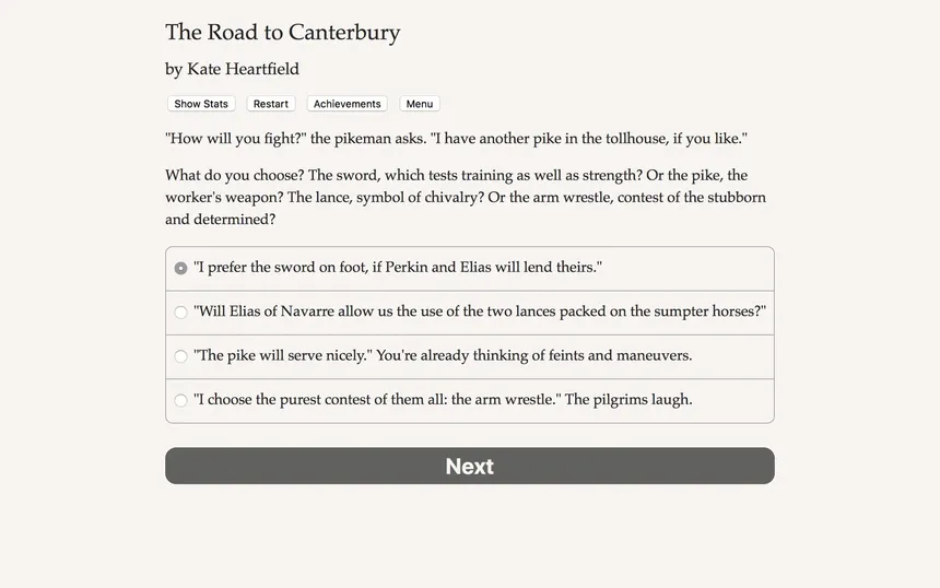 Скриншот 3 к игре The Road to Canterbury