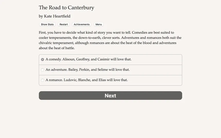 Скриншот 5 к игре The Road to Canterbury