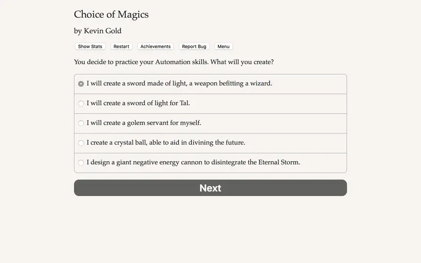 Скриншот 1 к игре Choice of Magics