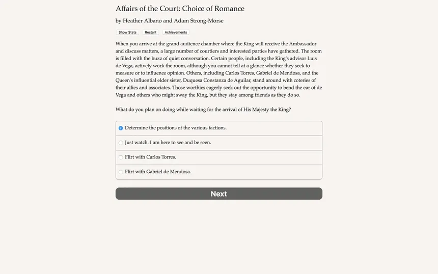 Скриншот 4 к игре Affairs of the Court: Choice of Romance