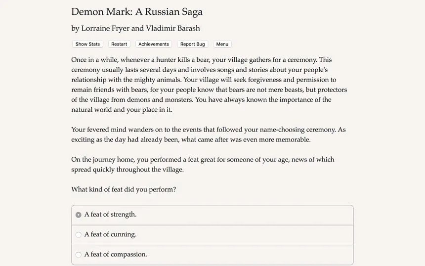 Скриншот 1 к игре Demon Mark: A Russian Saga