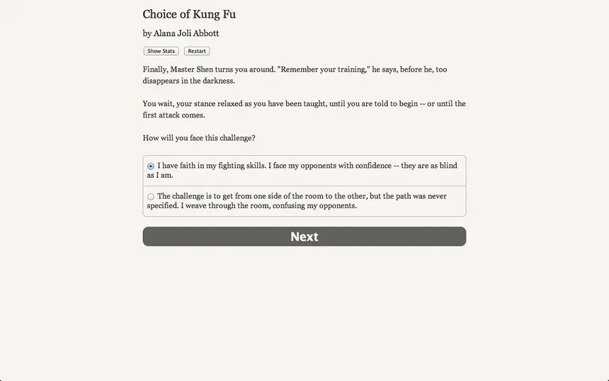 Скриншот 3 к игре Choice of Kung Fu