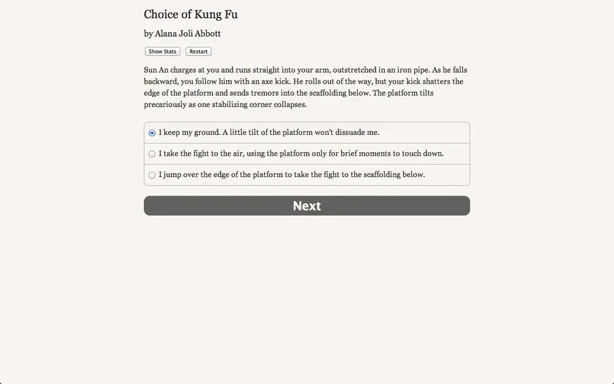 Скриншот 4 к игре Choice of Kung Fu