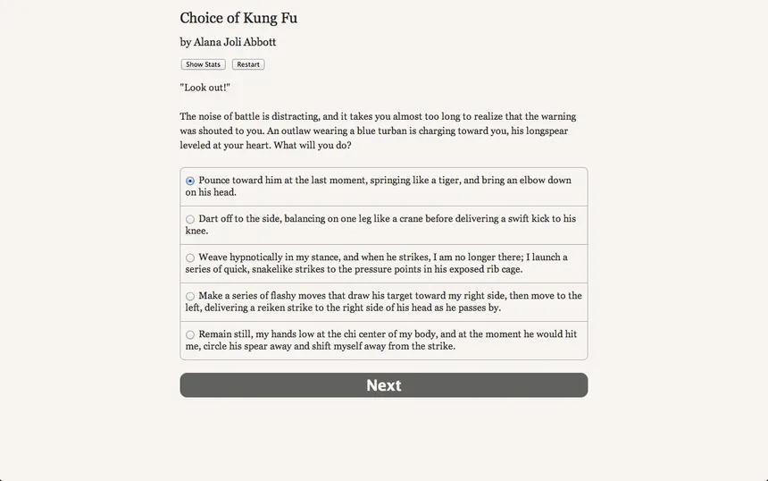 Скриншот 5 к игре Choice of Kung Fu