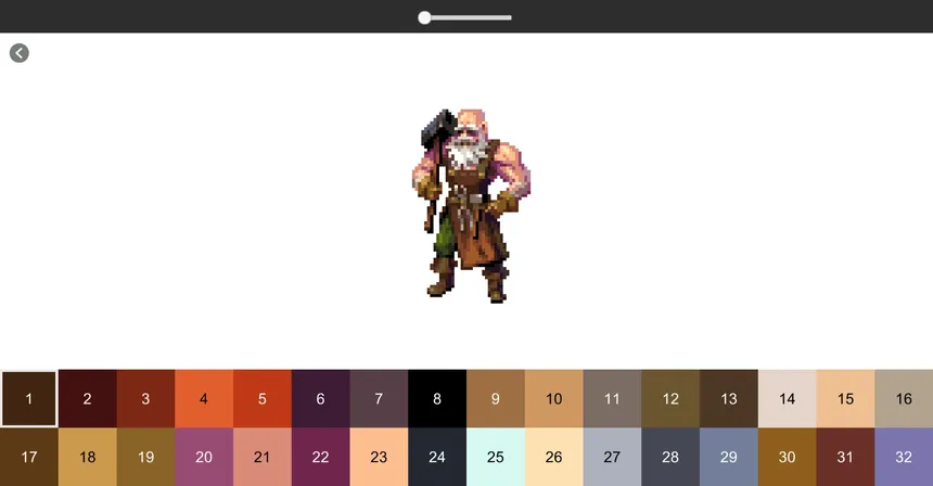 Скриншот 3 к игре Coloring Pixel - Fantasy Characters