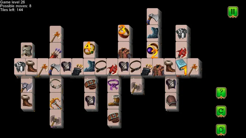 Скриншот 8 к игре Weapon and Armor: Mahjong