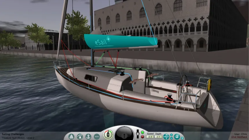 Скриншот 4 к игре ПАРУСНЫЙ СИМУЛЯТОР ESAIL