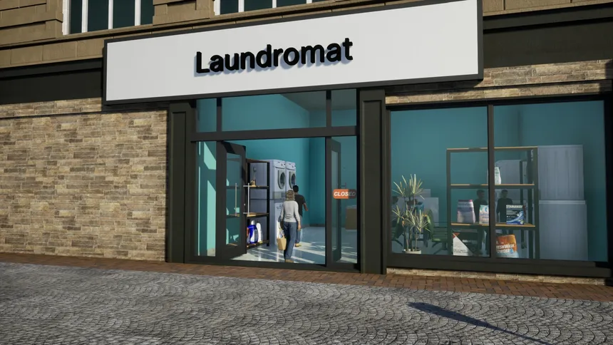 Скриншот 1 к игре Laundromat Manager Simulator