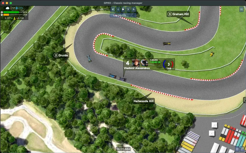 Скриншот 1 к игре GPRO - Classic racing manager