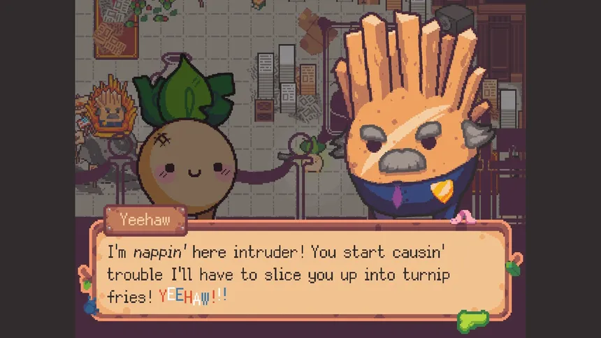 Скриншот 8 к игре Turnip Boy Robs a Bank