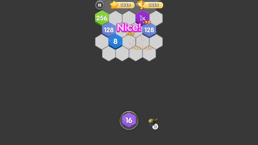 Скриншот 1 к игре Hexa Fusion 2048