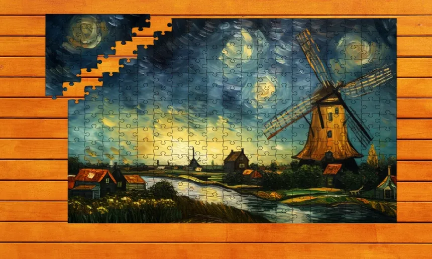 Скриншот 1 к игре Van Gogh's Masterpiece Jigsaw Puzzles