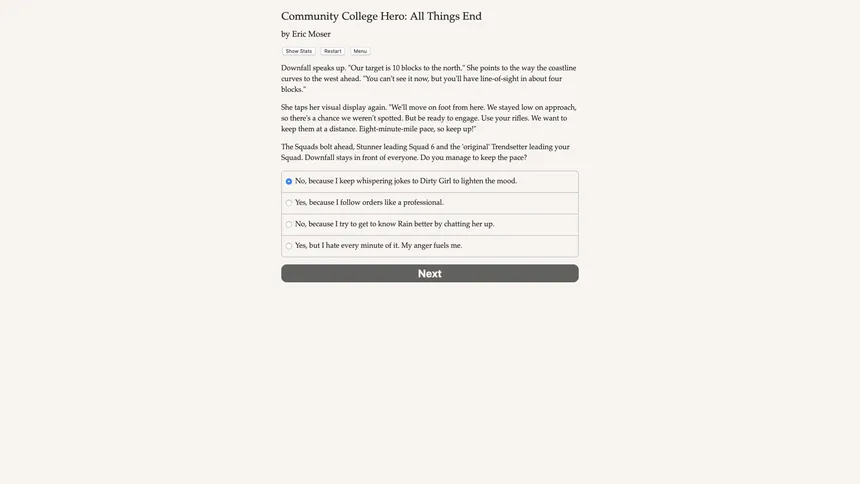 Скриншот 2 к игре Community College Hero: All Things End