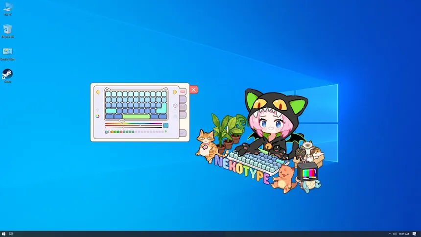 Скриншот 2 к игре Nekotype Keyboard Cat Simulator