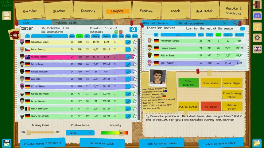 Скриншот 2 к игре Boeckham's Football Manager