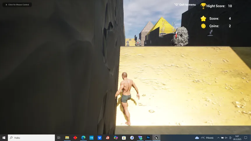 Скриншот 1 к игре Man Without Clothes Runner