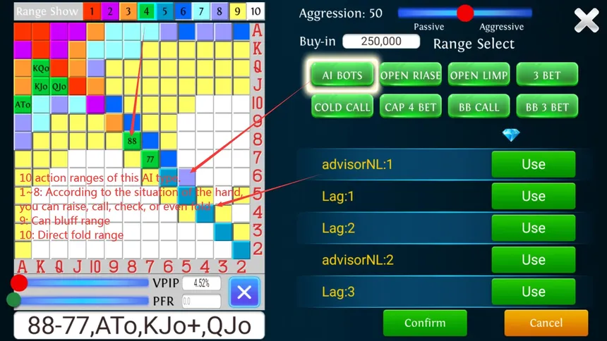 Скриншот 3 к игре Solo King - Single Player : Texas Hold'em Poker and Calculators
