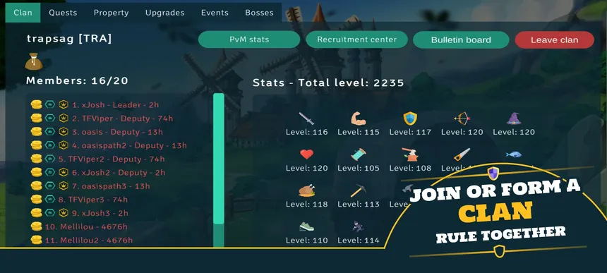 Скриншот 1 к игре Idle Clans