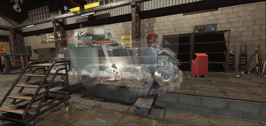Скриншот 1 к игре Tank Mechanic Simulator VR