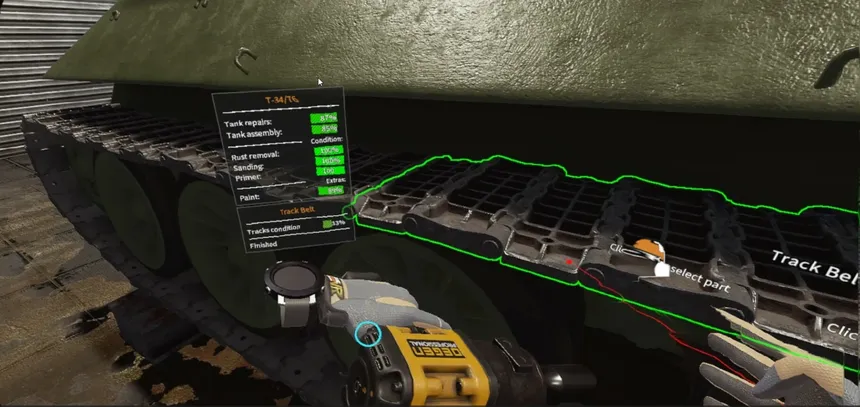 Скриншот 6 к игре Tank Mechanic Simulator VR