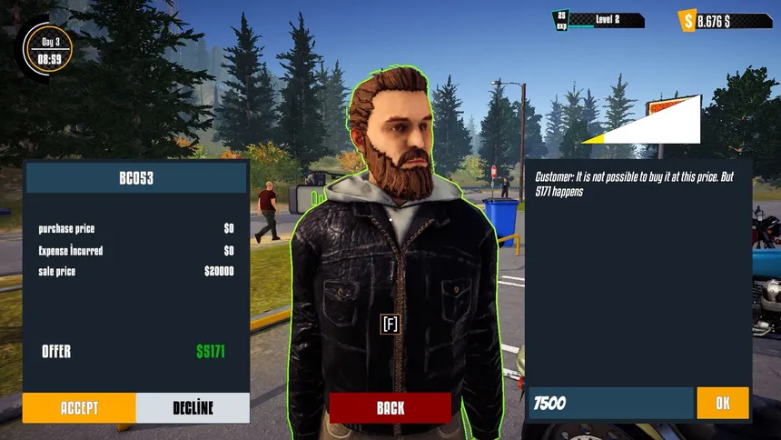 Скриншот 3 к игре Motorcycle For Sale Simulator