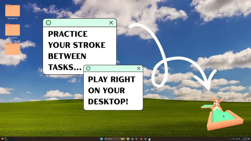 Скриншот 1 к игре Desktop Golf