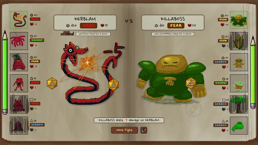Скриншот 2 к игре Doodle Dice Monsters