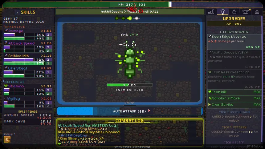Скриншот 2 к игре Gene Crawl: Dungeon Descent