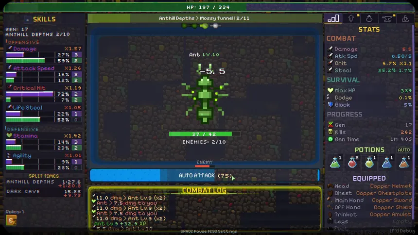 Скриншот 5 к игре Gene Crawl: Dungeon Descent
