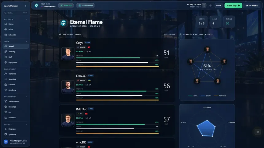 Скриншот 2 к игре Esports Manager: FPS