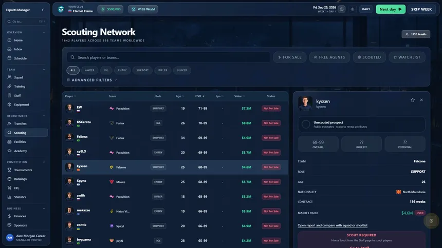 Скриншот 3 к игре Esports Manager: FPS